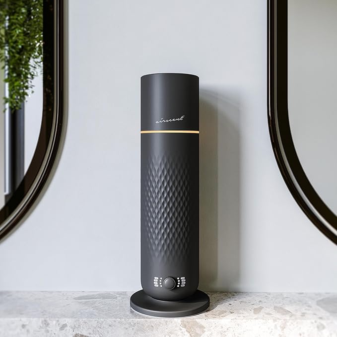 The AirScent Waterless Diffuser - Cold Air Scent Diffuser Oil Machine for Homes, Offices, Hotels and Spas - Fragrance Oil Aromatherapy Diffuser for Aesthetic Scenting - Color Black - Capacity 4.05 Oz