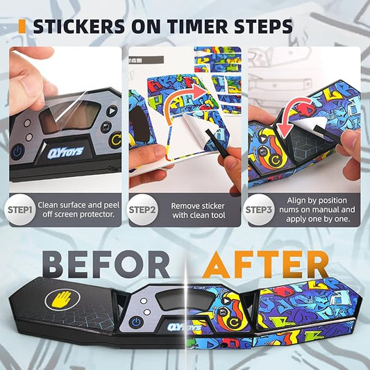 Professional Speed Cube Timer,Touch Control Timer with Display,Cube Race Stack Competition a Great Gift for Boys and Girls