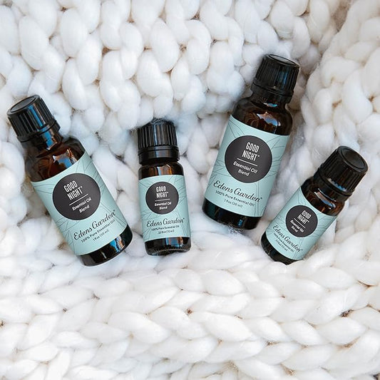 Edens Garden Good Night Essential Oil Blend- 100% Pure Premium Grade, Undiluted, Natural, Therapeutic, Aromatherapy, The Best for Diffusing, Candle, Humidifiers, Kid Safe 10 ml (.33 fl oz)