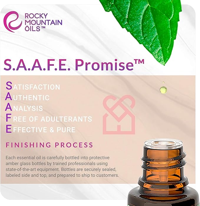 Rocky Mountain Oils True Blue Essential Oil 15ml - Pure Aromatherapy Blend with Wintergreen, Peppermint, Helichrysum, Blue Tansy & Spruce | Diffuser Ready | Refreshing Aroma for Home & Office