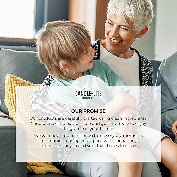 Candle-Lite Vibes Amber Floral Mood-Enhancing Scented Candles, 15 oz Jar, Aromatherapy, Proudly Poured in The USA, 2-Wick, 86 Hours Burn Time, Perfect Relaxation Gift