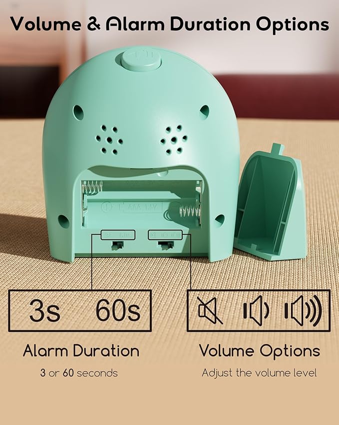 Visual Timer for Kids with Pause Button, 60-Minute Countdown Timer with Silent Operation, Desk Pomodoro Timer Kid Time Management Tools for Classroom, Office and Kitchen, Light Green