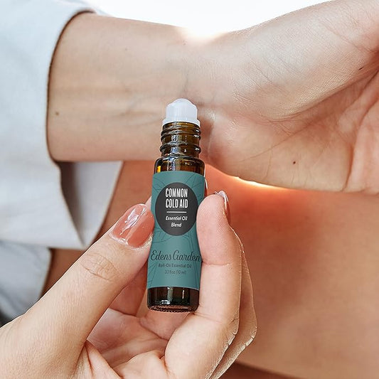 Edens Garden Common Cold Aid Essential Oil Roll-On Blend- 100% Pure Premium Grade, Natural, Therapeutic, Aromatherapy, Kid & Skin Safe, The Best for Health, Relaxation Pre-Diluted 10 ml (.33 fl oz)