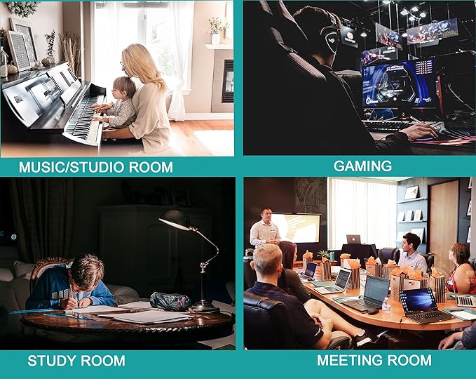 24 Pack Acoustic Panels,2" x 12" x 12"Sound Proof Foam Panels for Wall,Fireproof Absorbing Noise Cancelling Panels,to Absorb Noise and Eliminate Echoes. (12 Purple+12 Black)