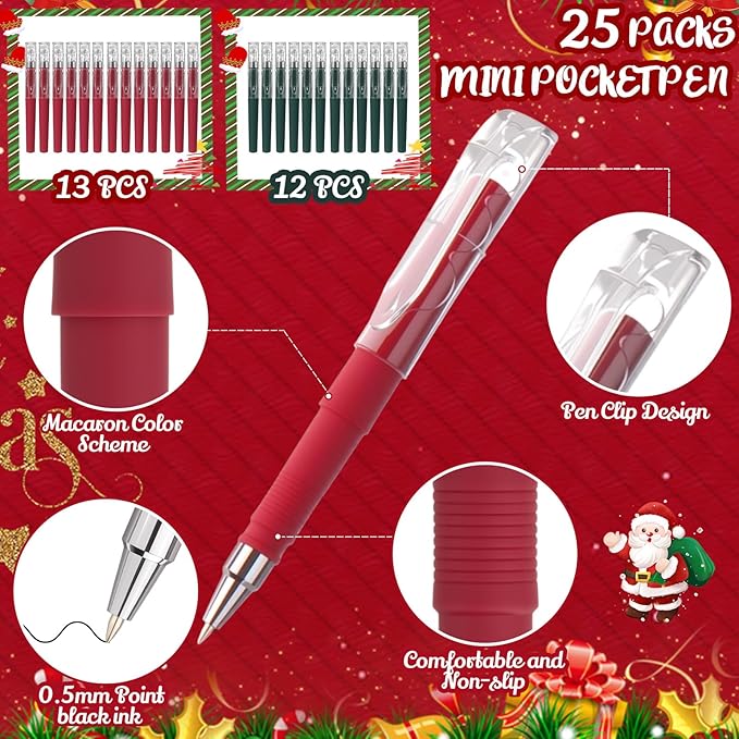 25 Pack Pocket Small Notebook Journals with Pen 5.6'' x 3.7'' Mini Journaling Notepads A6 Ruled Journals Hardcover Lined Notebook Bulk with Pen Holder for Office School Memo(Festive Colors)