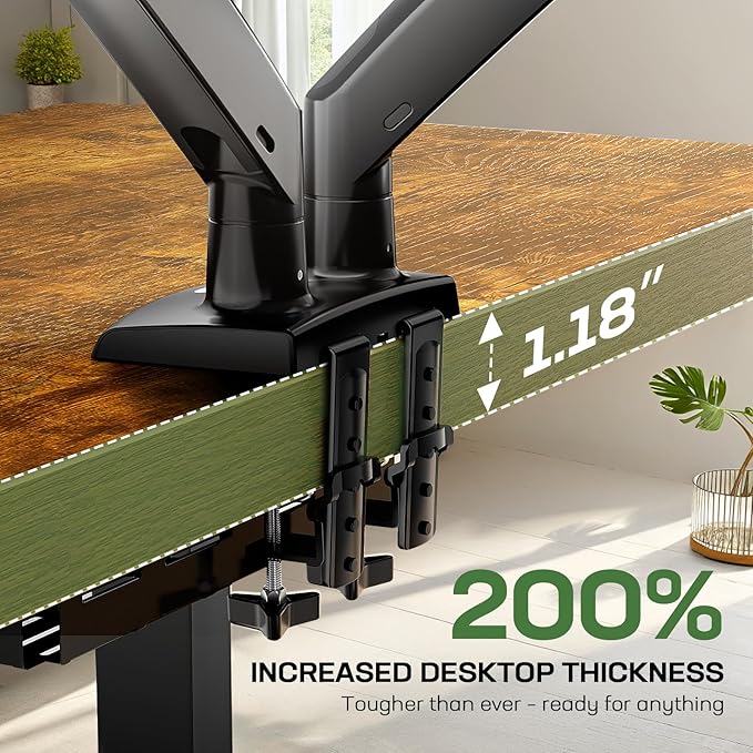 Marsail 55 x 30 Electric Standing Desk with One-Piece Desktop, Sit Stand Desk with Thickened Tabletop, Height Adjustable Stand Up Desk with Cable Management for Home Office(Frame+Desktop, 2 Packages)