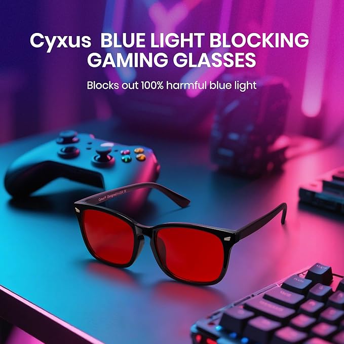 Cyxus Blue Light Glasses for Men Women Reduce Eye Strain UV Blocking for Computer Screen 8082