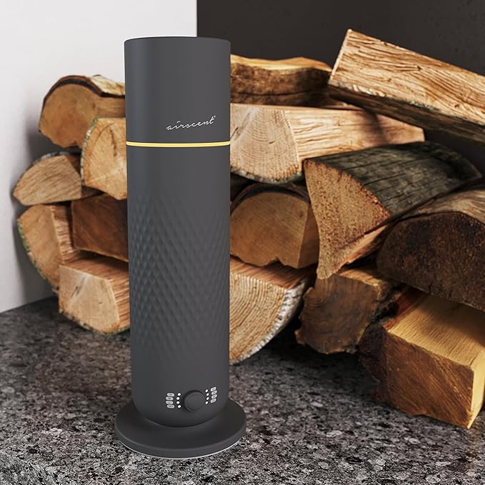 The AirScent Waterless Diffuser - Cold Air Scent Diffuser Oil Machine for Homes, Offices, Hotels and Spas - Fragrance Oil Aromatherapy Diffuser for Aesthetic Scenting - Color Black - Capacity 4.05 Oz