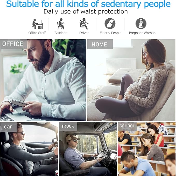 Lumbar Support Pillow,Memory Foam Back Support for Office Chair,Computer Chair,Car Seat,Recliner and Couch with Breathable 3D Mesh Cover,Ergonomic Design Orthopedic Backrest for Back Pain Relief