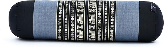 Leewadee Small Yoga Bolster – Shape-Retaining Cervical Neck Roll, Tube Pillow for Comfortable Reading, Kapok Filling, 22 x 6 x 6 inches