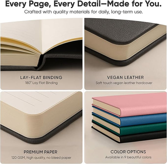 Best Daily Journal for Men & Women for Mindfulness, Productivity, Happiness & Self Care | Gratitude Journal, Affirmation Journal, Positivity Journal, Manifestation Journal, Self-Care Journal, Habit Tracker & Daily Journal with Prompts (Gray)