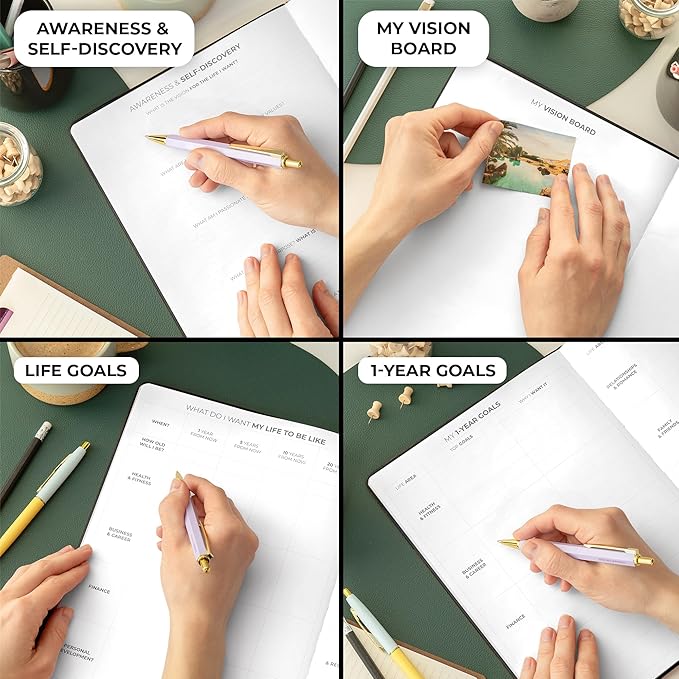 Clever Fox Planner PRO Schedule – Undated Weekly & Monthly Life Planner with Time Slots, Appointment Book & Daily Organizer, A4 (Black)