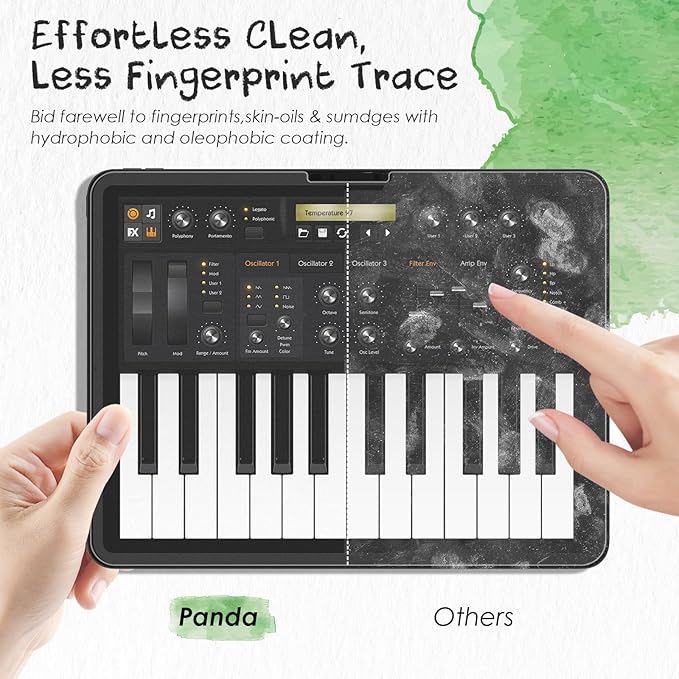 PandaShield 2-Pack Paper-feel Screen Protector Easy-Installation Box for iPad 11th/10th Gen. A16 (11/10.9 Inch, 2025/2022),Matte,Write like on Paper,Bubble Free,Scratch Resistant,Apple Pencil Support