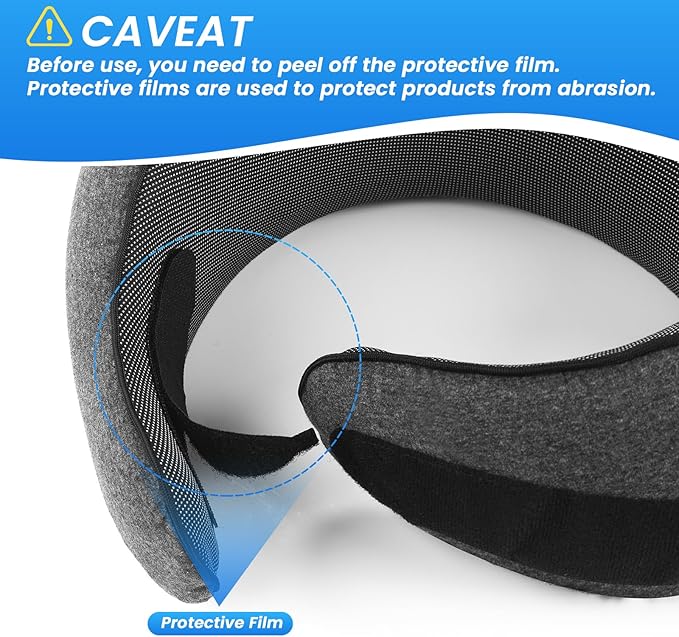 Badink® Memory Foam Neck Travel Pillow, Neck Pillow Airplane with MagicStrap – Adjustable Ergonomic Travel Pillow for Office/Airplane/Car, Washable Cover, Portable Cervical Support (Darkgrey)