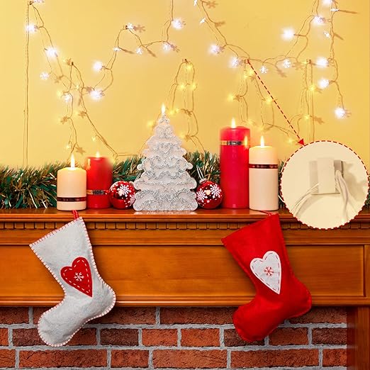 Blulu 100 Pcs Adhesive Cable Clips Bulk Wire Holder for Cord Organizer Clips Cable Management Outdoor Light Hooks for Christmas Wall String Lights Fairy Lights