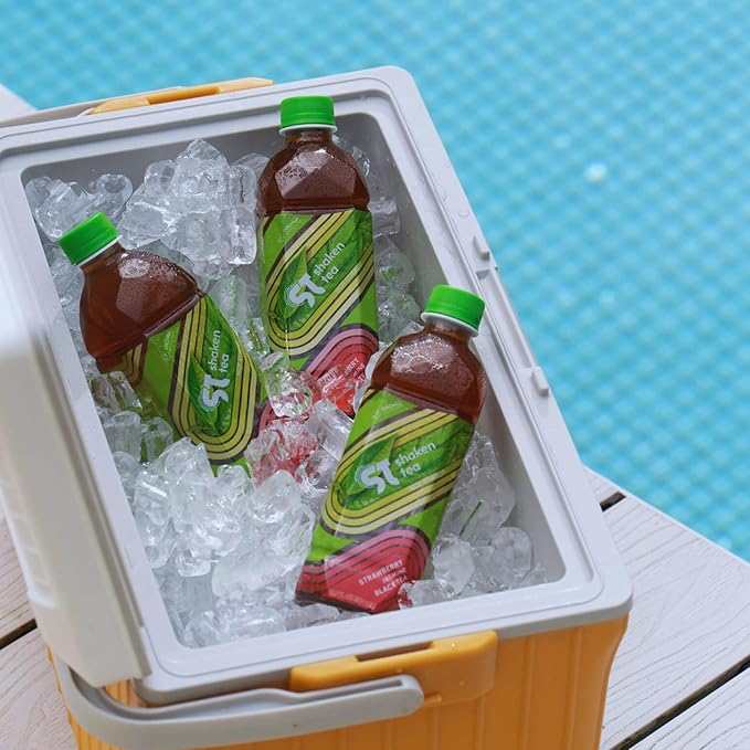 Shaken Strawberry Jasmine Black Tea – Real Leaf Brewed Iced Tea, Asian-Inspired Flavor, Non-GMO, 16.9 fl oz Bottles (Pack of 12)