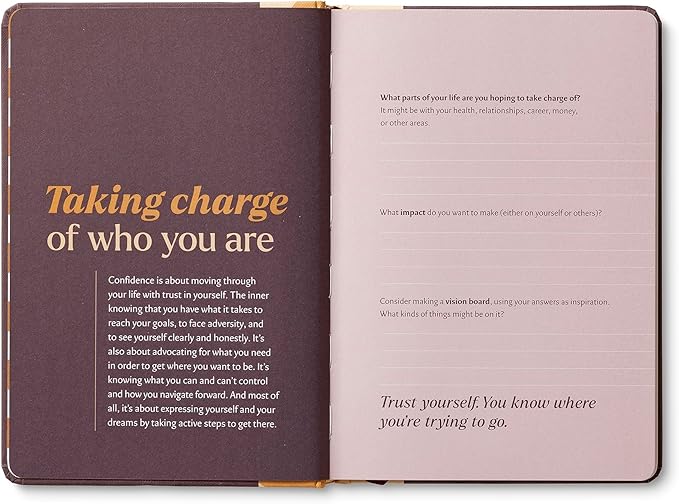 Compendium – Confidence Every Day Guided Journal: A Daily Practice for Strength and Courage – A 5-Minute a Day Personal Growth Notebook – An Inspiring Daily Journal for Forming New Habits