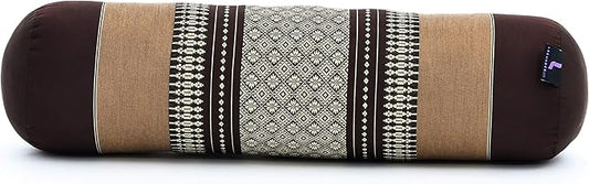Leewadee Small Yoga Bolster – Shape-Retaining Cervical Neck Roll, Tube Pillow for Comfortable Reading, Kapok Filling, 22 x 6 x 6 inches