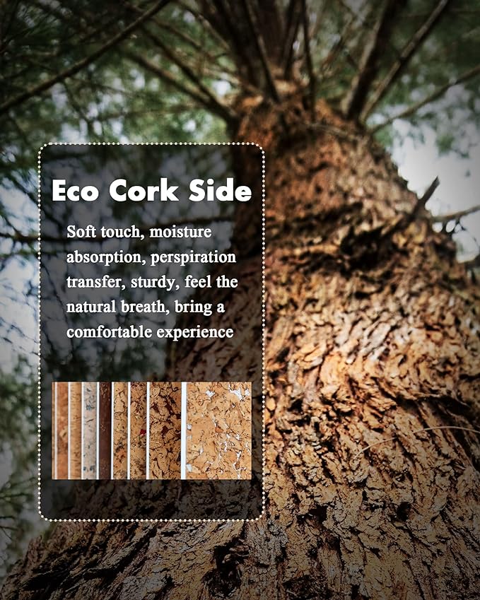 YSAGi Double-Sided Desk Pad, Leather Desk Mat, Eco Cork Desk Pad Protector, Large Mouse Pad for Desk, Waterproof Desk Blotter Pad, Desk Writing Pad for Office Work/Home(23.6"x13.7",Pink+Cork)