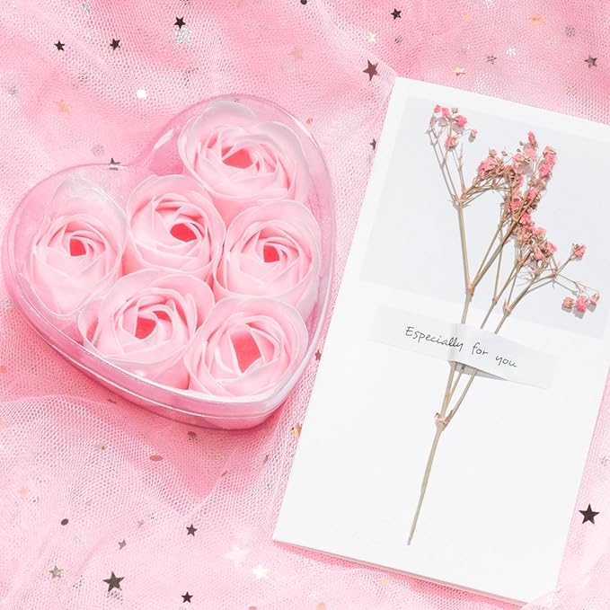 Birthday Gifts for Women Self Care Gift, Rose Spa Gift Baskets Bath Set Get Well Soon Care Package Christmas Mom Gifts for Women Sister Friend Wife Grandma Teacher Nurse w/ Blanket