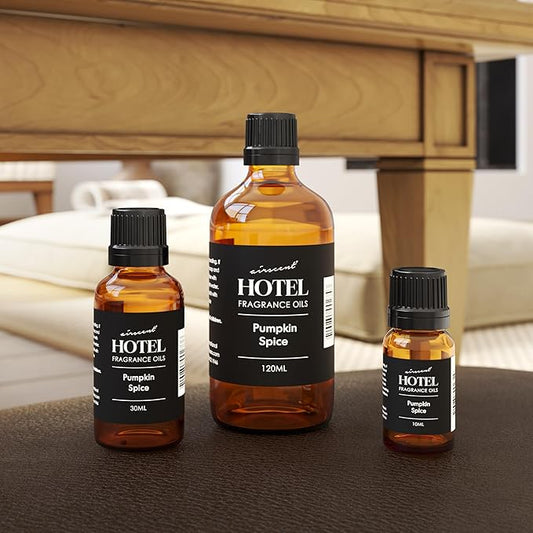 AirScent Pumpkin Spice Diffuser Oil - Pumpkin Spice Fragrance Oil Blend for Ultrasonic and Waterless Diffusers and Crafting - 500 mL, 16.9 fl oz Glass Bottle - Fall Scents