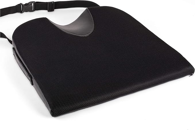 Gel Memory Foam Office Chair & Car Seat Cushion with Non-Slip Bottom – Tailbone Pain Relief Cushion, Ergonomic, Orthopedic Sciatica & Coccyx Pillow Cushion