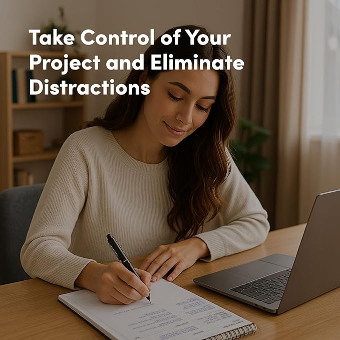 BestSelf Project Action Pad - Daily Task Planner, To-Do List & Action Pad for Boosting Productivity and Effective Project Management