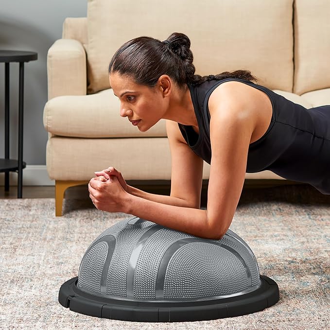 Lifepro Half Balance Ball Trainer - Stability Ball for Exercise, Full-Body Workouts, Home Gym, and Physical Therapy - Non-Slip Equipment for Balance Training