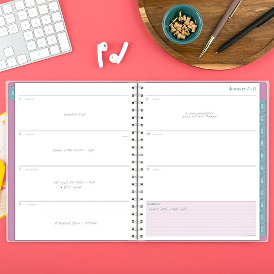 Cambridge 2026 Planner, Weekly & Monthly, 8-1/2" x 11", Large, Neo (1764-905-26)