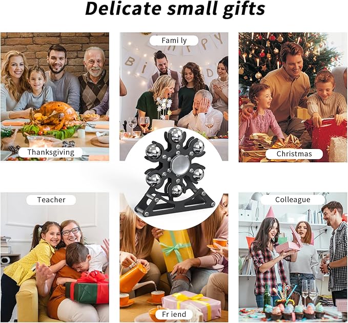 Desk-Toys for Fidget Ferris-Wheel-Spinner: 4mins Kinetic-Spinning Cool-Gadgets, Cool-Stuff Thing Toy for Office School Home Man Women Christmas, Stress-Relief Game Gifts for Adult Teen Children Kid