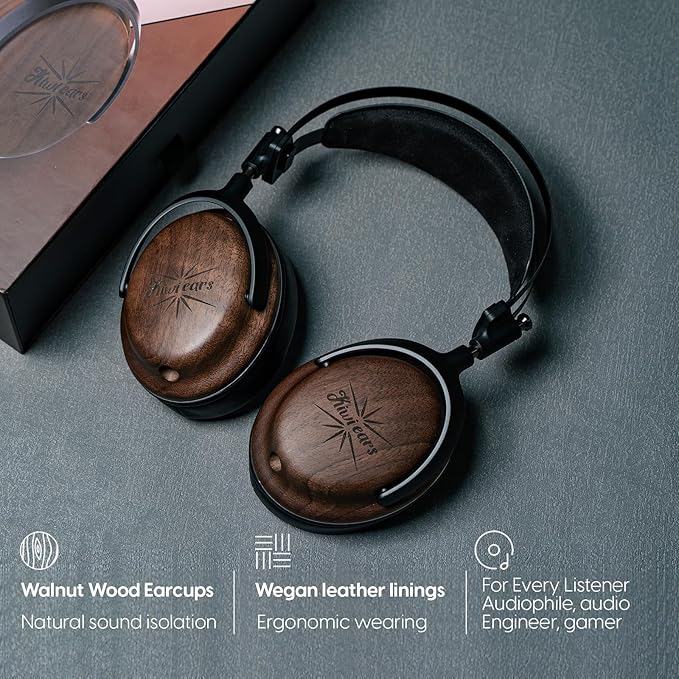 Linsoul Kiwi Ears Atheia Wired Over Ear Headphones, Dynamic + Planar Magnetic Dual Driver Headset, HiFi Stereo Monitor Earphones with Closed Back Design,for Musicians Audiophiles