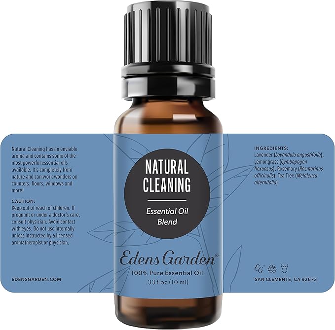 Edens Garden Natural Cleaning Essential Oil Blend- 100% Pure Premium Grade, Undiluted, Natural, Therapeutic, Aromatherapy, The Best for Diffusing, Laundry, Humidifiers, Candle 10 ml (.33 fl oz)