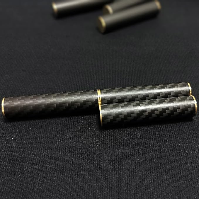 EDC Fidget Toys Stress Relief for Adults Magnetic Metal Carbon Fiber Three-Section Rotating Creative Gift