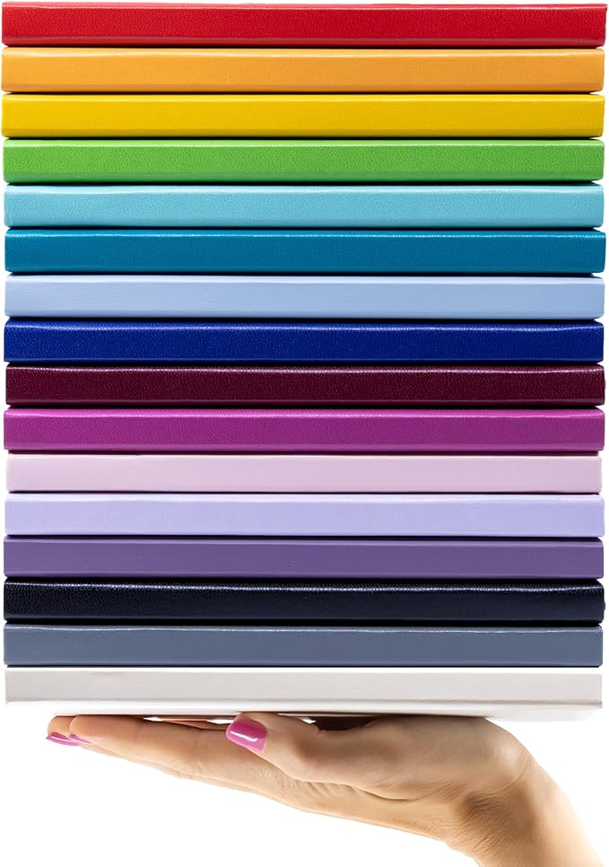 PAPERAGE Blank Journal Notebook, (Royal Blue), 160 Pages, Medium 5.6 in x 8 in - 100 GSM Thick Paper – Hardcover Journaling Notebook for Work, School, Note Taking or Sketching