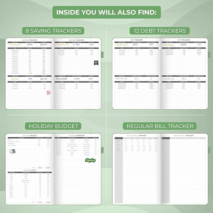Clever Fox Budget Planner - Expense Tracker Notebook. Monthly Budgeting Organizer, Finance Logbook & Accounts Book, Bill Tracker, A5 (Mint Green)