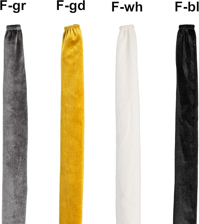 Fabric Cord Cover,2 Pack Touch Fasteners Gold Chandelier Chain Cover,3.28 Feet Brushed Polyester Fabric Flannel Cord Covers for Wires,Decorative Cord Hider Easy Install