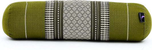 Leewadee Small Yoga Bolster – Shape-Retaining Cervical Neck Roll, Tube Pillow for Comfortable Reading, Kapok Filling, 22 x 6 x 6 inches