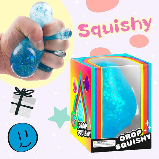 Dream Stress Drop Ball for Adults Fidget Toys Adults,Gel Filled Squishy Toys for Kids Stress Relief - Sensory Squeeze Toy with Dreamy Smooth