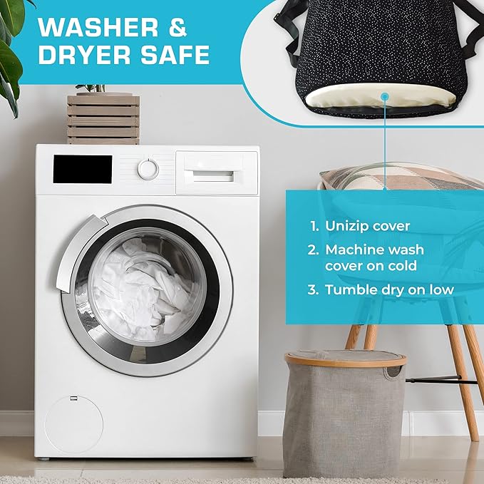 Xtreme Comforts Lumbar Back Support Pillow for Office Chair Cushion, House Chair Cushions, & Car Truck Seat - Memory Foam Office Chair Back Support w/Adjustable Strap - Help Improve Sitting Posture