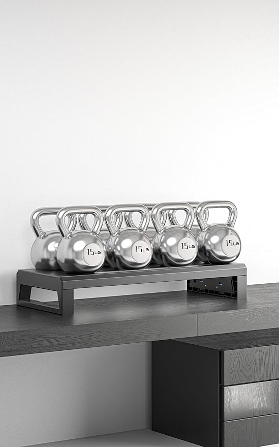 2-Tier Metal Computer monitor stand Laptop Desk Shelf & Monitor Riser ,21.55 inches long desk riser Monitors/PC/Laptop/Computer Space Saver Organizer (Basic Version, Two-layer 550mm)