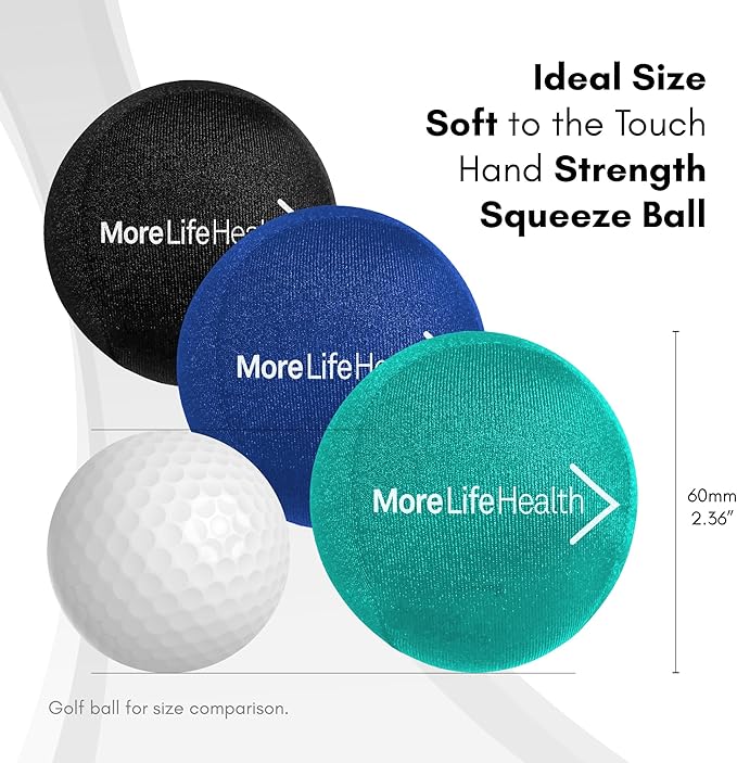 Hand Balls for Therapy - Hand Balls for Arthritis and Carpal Tunnel - Hand Exercise Ball for Improved Grip - Stress Balls for Adults