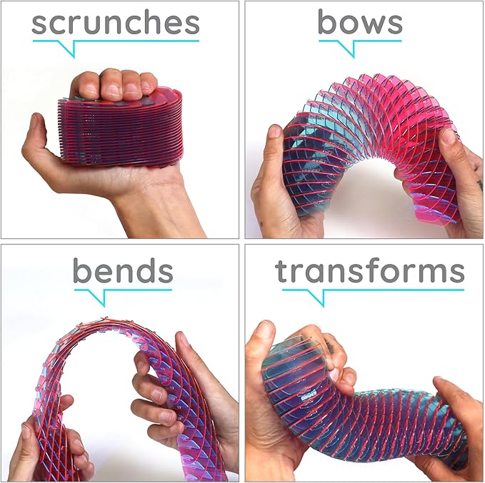 Morf Fidget Sensory Spring Berry – Bendy Elastic Fidget Toy for Kids and Adults, Dynamic Spring Toy with Color Transitions, Perfect for Sensory Play, Calming Stress Relief