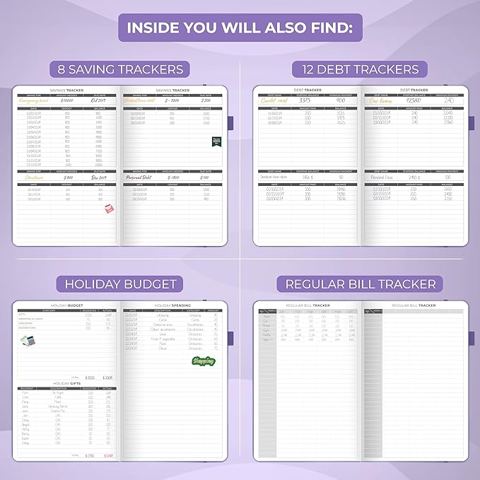 Clever Fox Budget Planner - Expense Tracker Notebook. Monthly Budgeting Organizer, Finance Logbook & Accounts Book, Bill Tracker, A5 (Lavender)