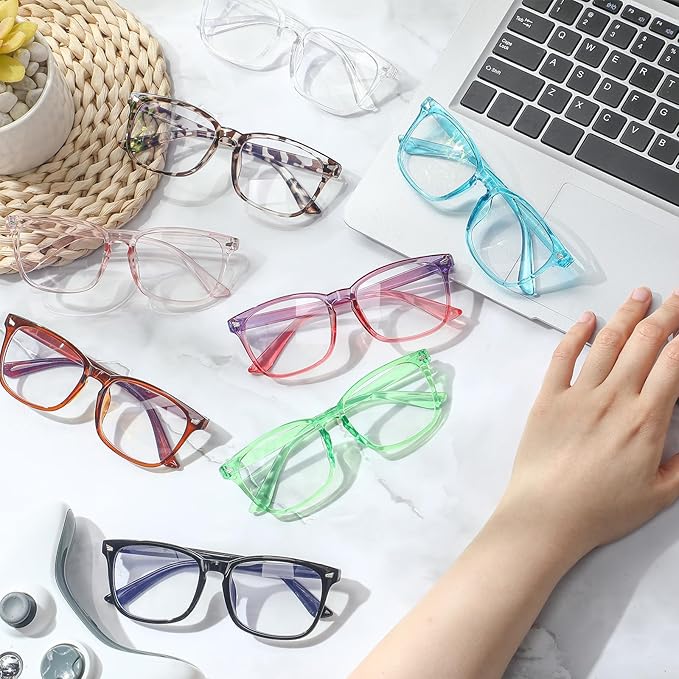 Jerify 18 Pack Blue Light Glasses for Women Men, Bluelight Blocking Glasses for Computer Reading Phone Screen Gaming TV