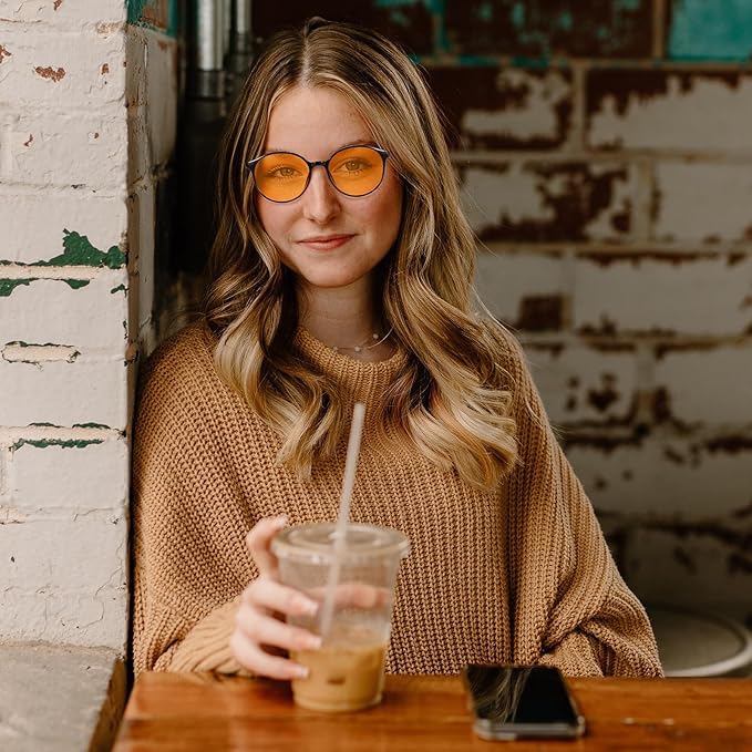 LIKSMU Blue Light Blocking Glasses Computer Gaming TV Phone Sleeping Glasses Women Men Professional Filter Anti Eyestrain