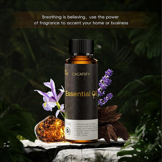 Diffuser Oils Scents- Diffuser Oil-Aceites Esenciales para Difusores-for Home Scent,Air Diffuser Oils-Cardamom,Violet&Cedar and Iris-120ML