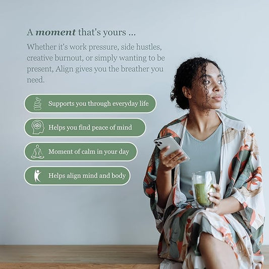 ALIGN MATCHA - Ceremonial Grade Japanese Matcha Powder 50g 42 Servings for Daily Focus, Smooth Energy & Vibrant Clarity, Fine Stone-Ground Green Tea for Lattes, Smoothies & Rituals, Sourced from Japan