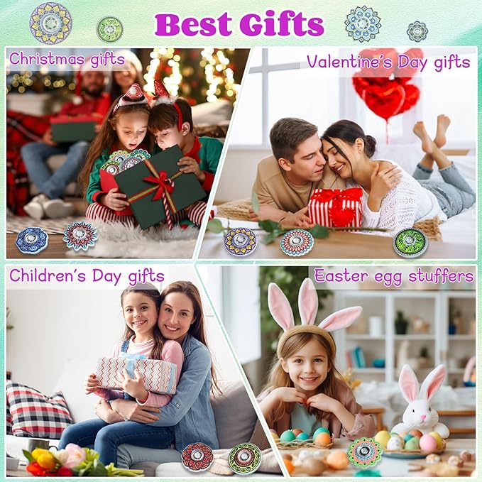 Funny Fidget Spinners Fidget Toys Bulk Mini 25pcs,Return Gifts Party Favors Supplies Goodie Bags Stuffers for Kids Adults, Sensory Toys for Boys Girls Stress Relief,Treasure Box Toy Classroom Prizes