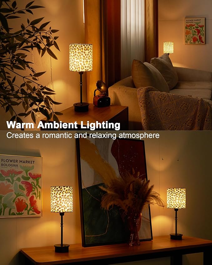 UMEXUS Cordless Table Lamp for Bedroom, Rechargeable Battery Operated Lights, Dimmable Touch Bedside Night Light Lamp for Nightstand Living Room Side End Table Outdoor Patio Home Decor