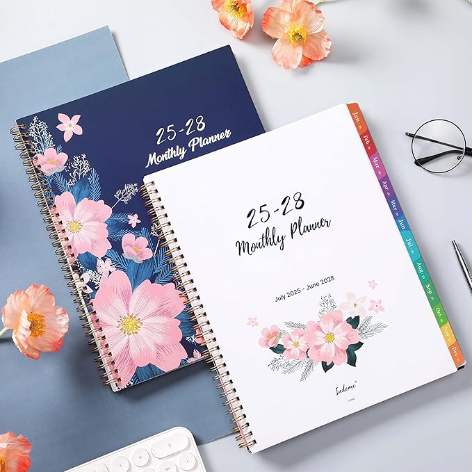 2025-2028 Monthly Planner - July 2025 - June 2028, 3 Year Monthly Planner, Monthly Calendar, 9" x 11", Notes Pages, Inner Pocket, 36 Monthly Tabs